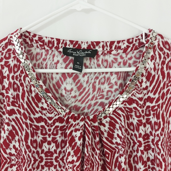 Gloria Vanderbilt blouse size XL - Picture 4 of 11